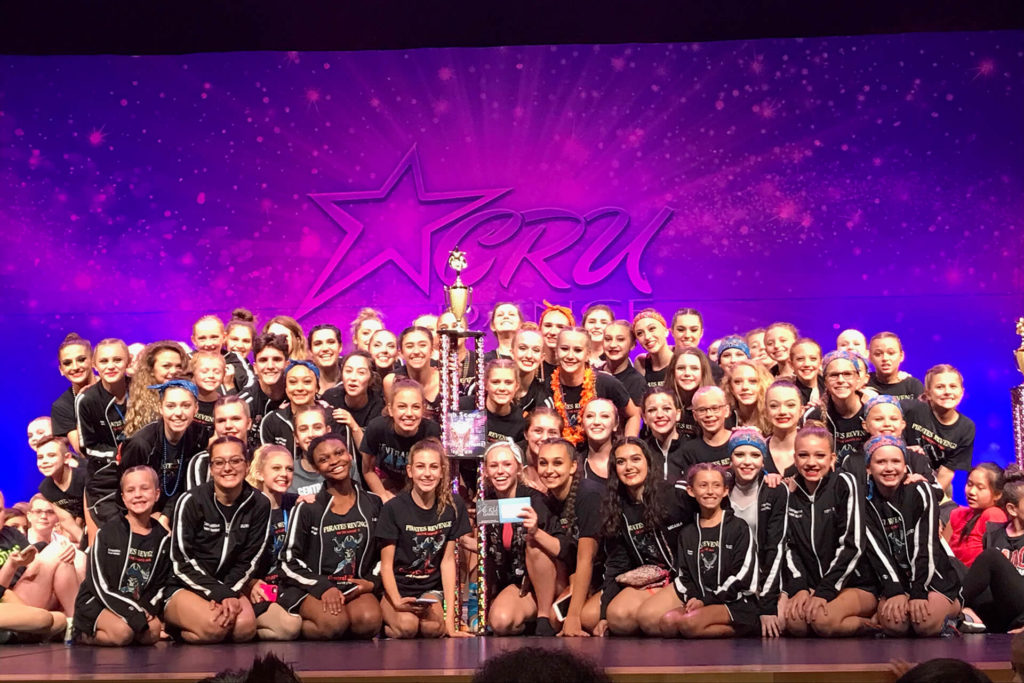 CRU Dance Performers with Trophy